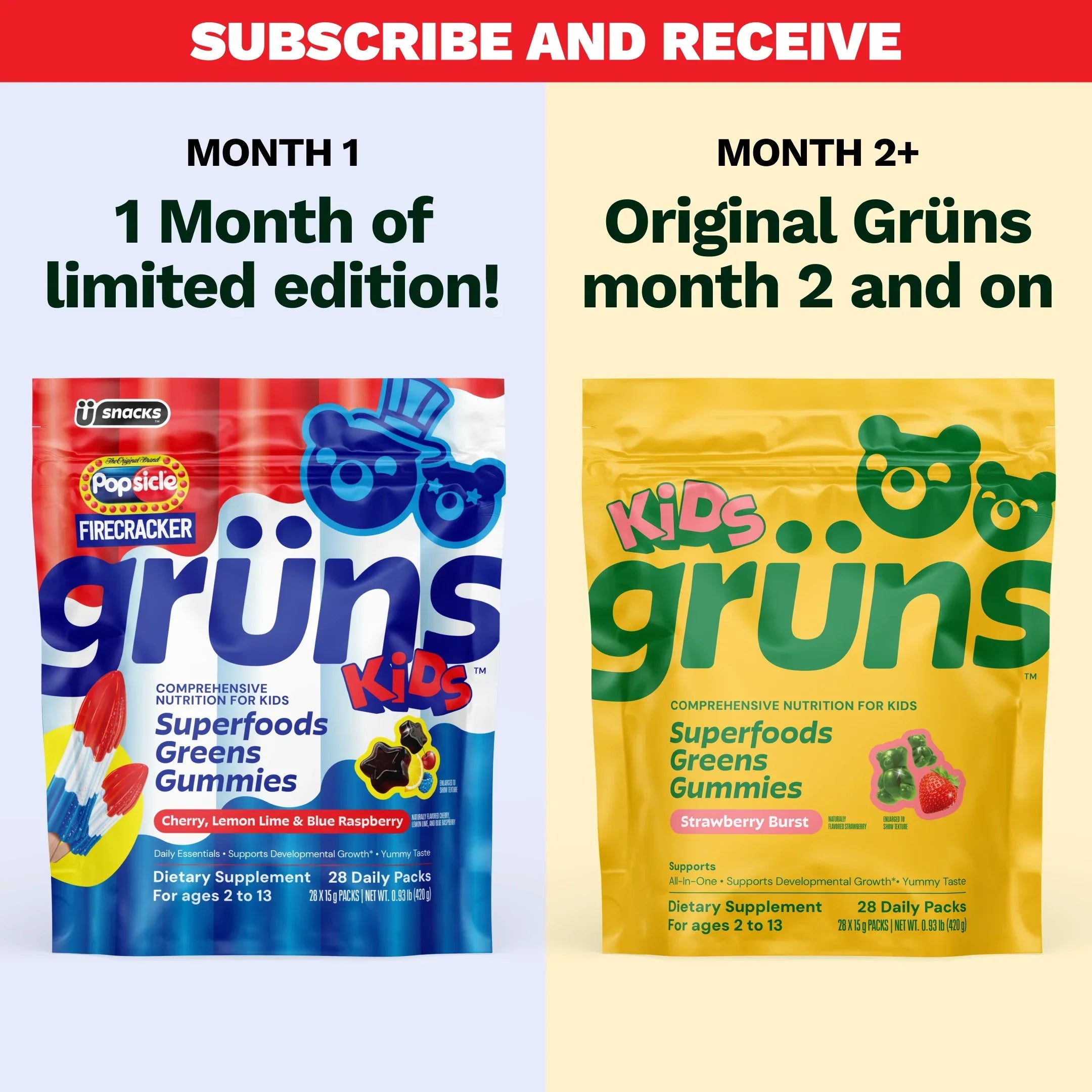 Popsicle® Firecracker Grüns Kids - Party Ready